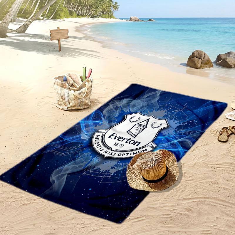 Asciugamano da Spiaggia con Stampa del Football Club Everton, Asciugamano Grande Morbido ad Asciugatura Rapida per Spiaggia Campeggio Nuoto