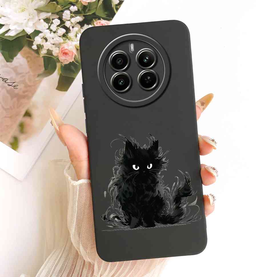 Für Realme 12 Pro 5G Hülle Bunte Blumen Rückseite Weiche Silikon Handyhülle Für Realme 12 Realme12 Pro RMX3842 Taschen Coque Capa