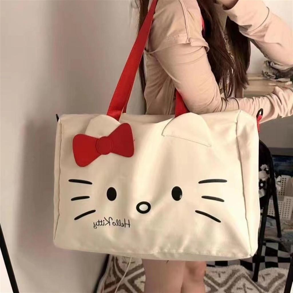 Hello My Cinnamoroll Boston Gym Sports Large Travel School Training Stylish Kitty, Melody, Bag, Bag, Bag, Carry-on Bag, Capacity, Bag, Foldable, Trip,