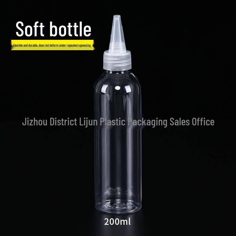 5-200ml Clear Pointed Tip Plastic Dropper Bottle