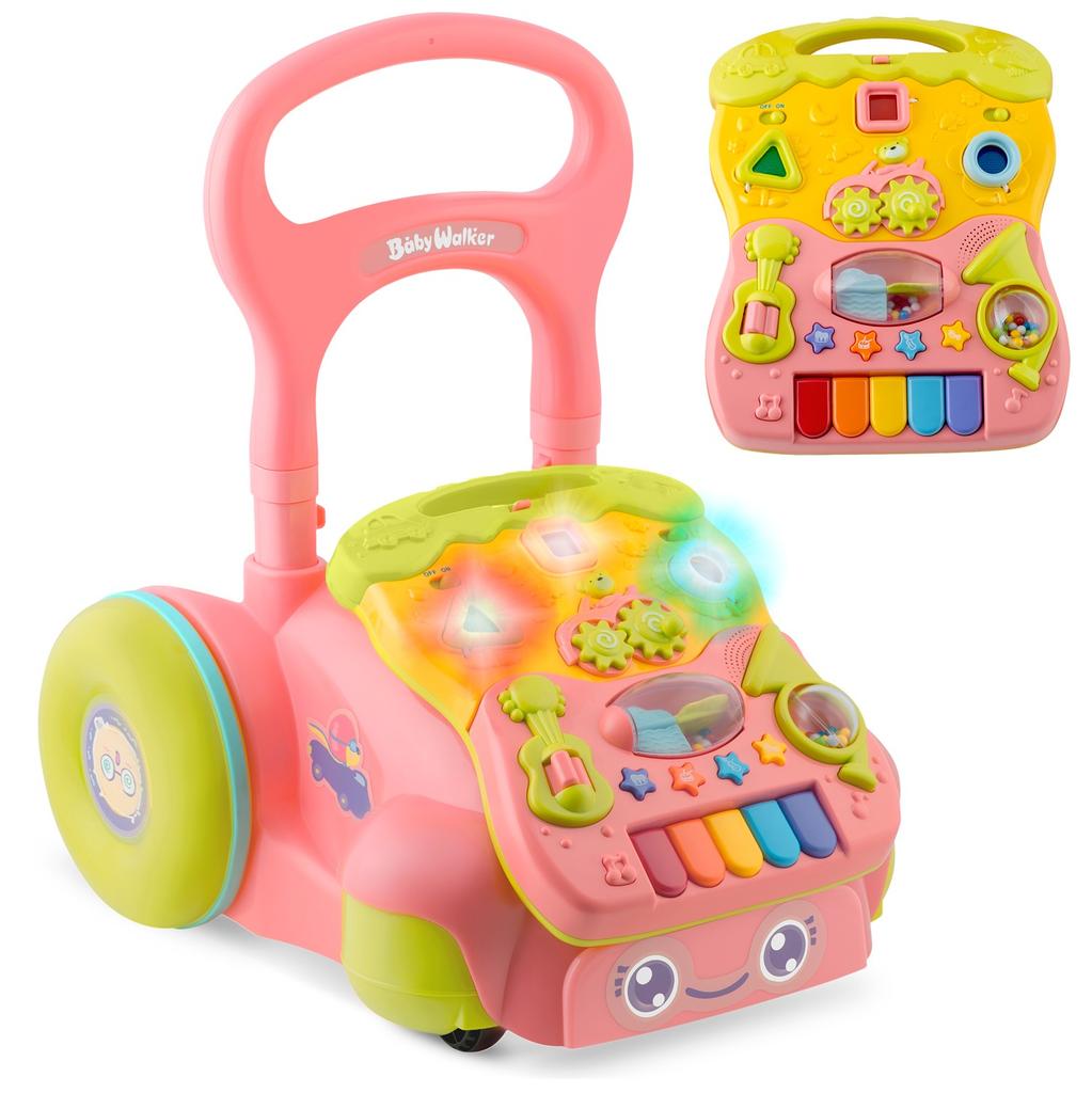 Educational Walker with Music 2 In 1 RK-744 Ricokids Pink