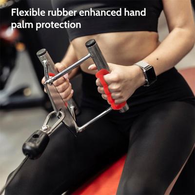 1 Pair 4-Holes Anti-Slip Silicone Workout Grips Men Women Hand Palm Protection Weight Lifting Dumbbell Deadlift Pull-Up Grippers Gym Training Exercise