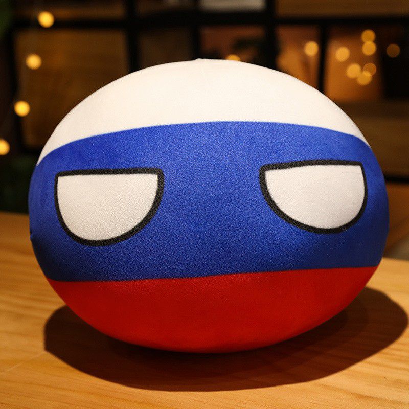 

Остання Плюшева Серія Плюшеві Іграшки Polandball Аніме Countryball Плюшева Подушка Лялька Russia,30cm