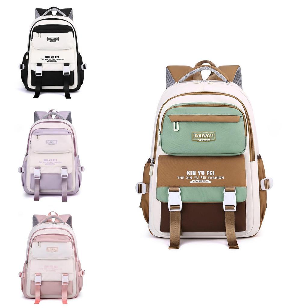 Versatile Casual Dual Color Backpack For Outdoor Travel Suitable For Boys And Girls