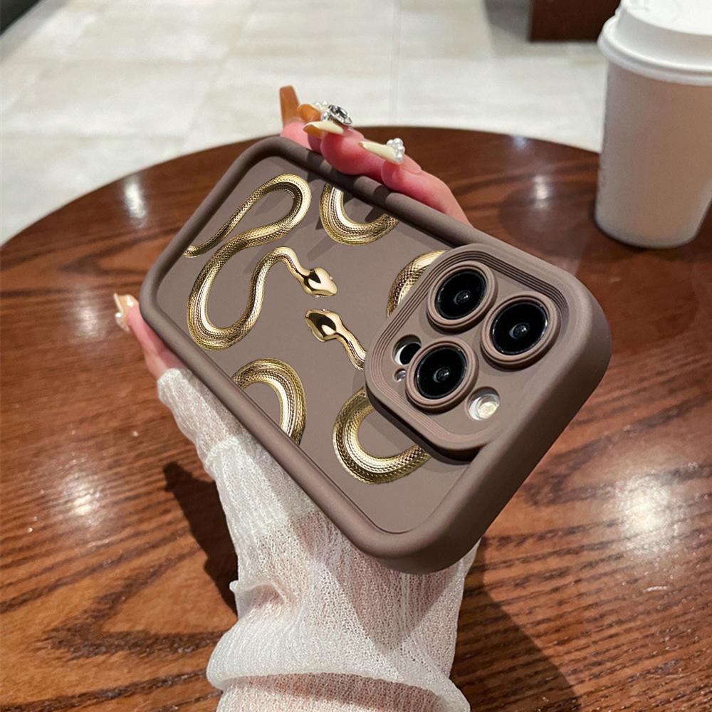 LZ5 Butterfly Black Gold Snake Silicone Phone Case for Samsung A15 A35 S24 S23 Ultra S22 S21 Plus S20 FE A05 A54 A55 A53 A14 M15 Shockproof Back Cover