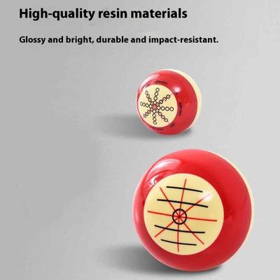 Red And White Training Billiard Cue Ball 1-1/2 Standard 57.2Mm American Advanced Training Ball Artifa Entertainment Equipment