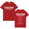 Singer Olivia Dean 2025 Fashion Short Sleeve TShirt Unisex HipHop Loose Cotton Casual Comfortable TShirt Streetwear
