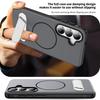 For  Magnetic Fold Metal Bracket Case For Samsung Galaxy S26 Edge S2 FE S24 S23 Ultra Plus Shockproof Matte Hard Cover