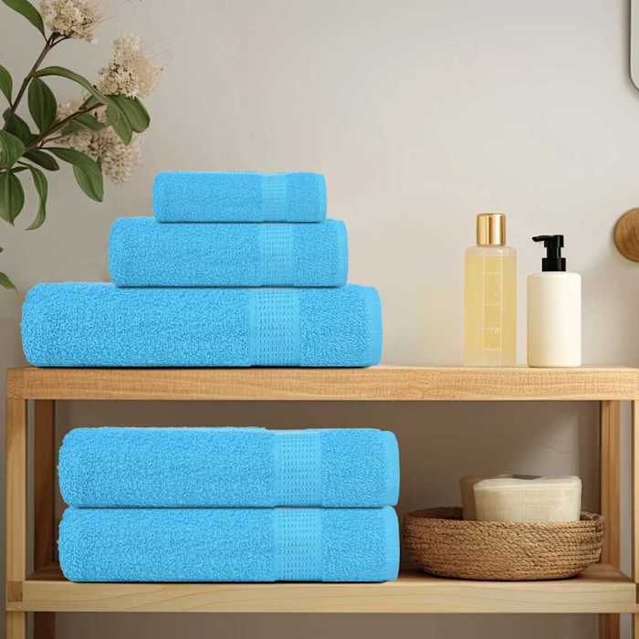 VidaXL Serviettes 4 pcs turquoise 100x200 cm 360 g/m² 100% coton, serviette de plage, serviette d'invité, grande serviette 136987