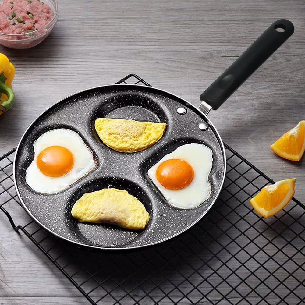 4 Holes Non Stick Coating Frying Pan Home Kitchen Cookware Cooking Tool for Fried Eggs
