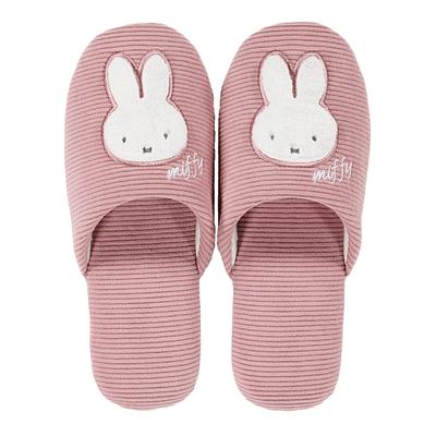 Senko Miffy Toiletries, Prima Miffy Slippers, One Size Fits All, Pink, Character Animal Design, 72662
