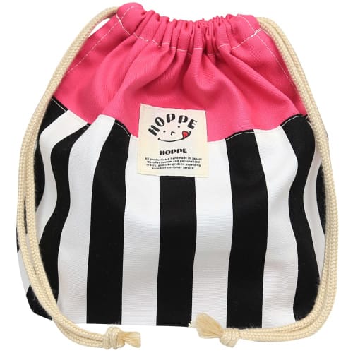 

Rose Stripe Drawstring Bag, Medium, Lunch Bag, School Lunch Bag, Lunch Bag, School Lunch Bag, Elementary School Kids, Boys and Girls, Made in Japan by
