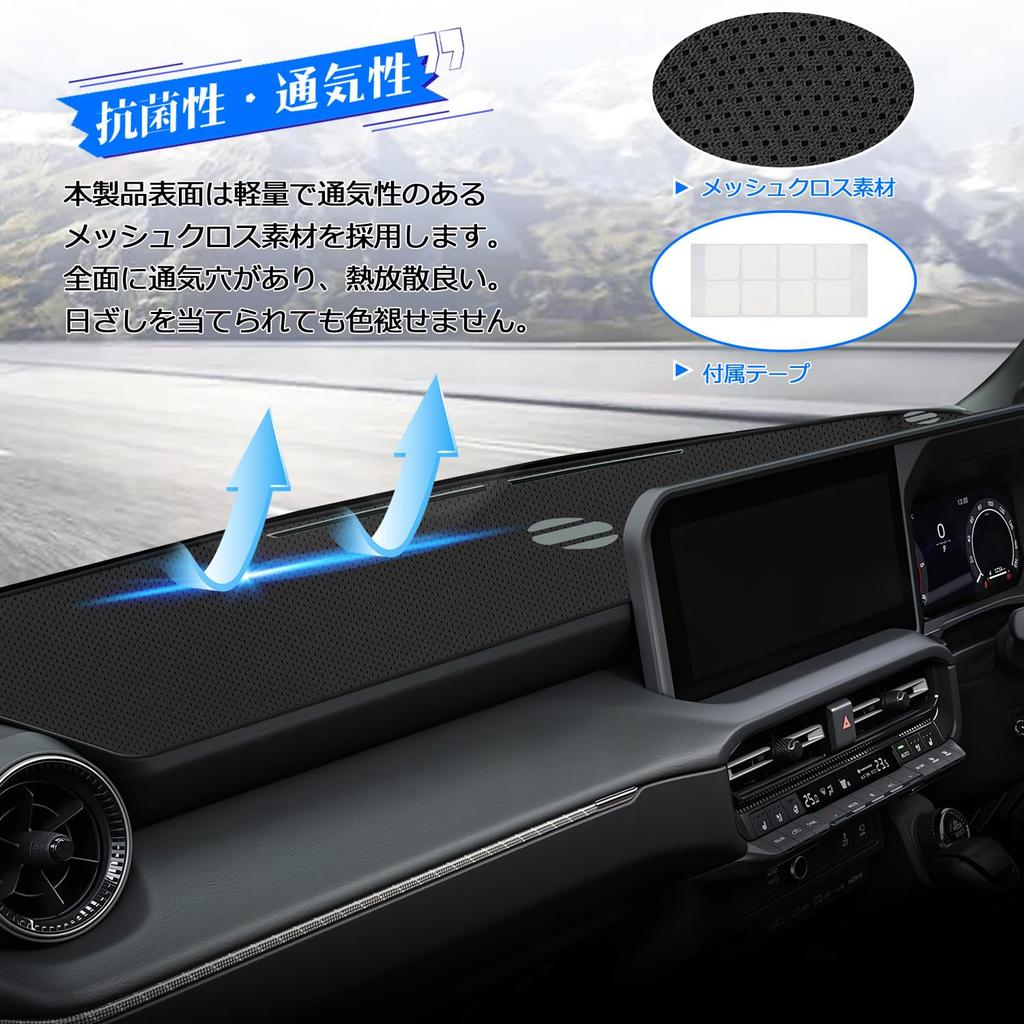 CARVANTA Mata na deskę rozdzielczą Toyota Land Cruiser 250 Pokrowiec na deskę rozdzielczą Land Cruiser 250 bez HUD Typ Land Cruiser TRJ250W GDJ250W Kwiecień 2024 Obecny Mata na deskę rozdzielczą