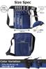 Work Waist Pouch with Reel Keychain and Carabiner my&G (Navy)