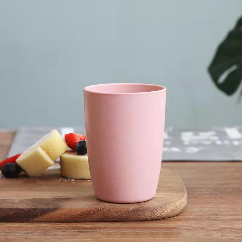 Wheat Straw Circular Mouthwash Cup With Modern Design Suitable For Gifts
