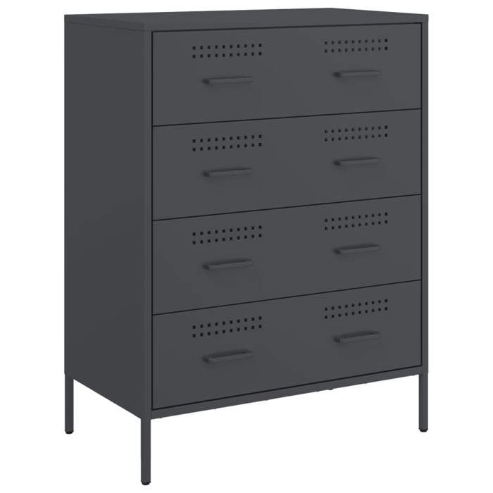 VidaXL Buffet anthracite 68x39x89 cm acier, armoire, placard, buffet haut, armoire latérale, armoire de rangement, 842984
