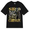 """Rolig Retro Grafik""" Sir Cumcise Harajuku-stil T-shirt för Unisex Bomull Kortärmad Y2K Högkvalitativ Kläd-Tee"""