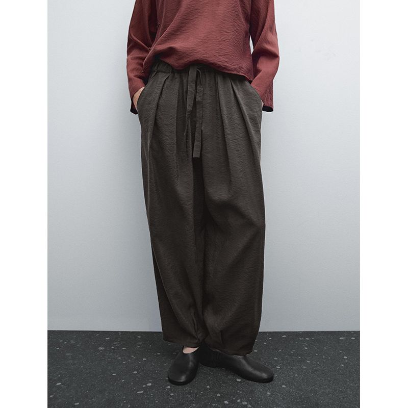 MD Spring/Summer New Arrival Women's Clothing French Style Leisure Artistic Old Qian Style Temperament Commute Loose Pants 5074916
