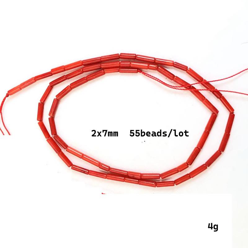 Natural Cylindrical Coral Bead Irregular Isolation Loose Beads for Jewelry Making DIY for Charms Bracelet Necklace Accessories