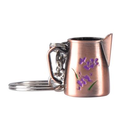 Creative Barista Coffee Tamper Keychain Coffee Machine Handle Moka Pitcher Keyring Portable Coffeeware Espresso Accessories Gift