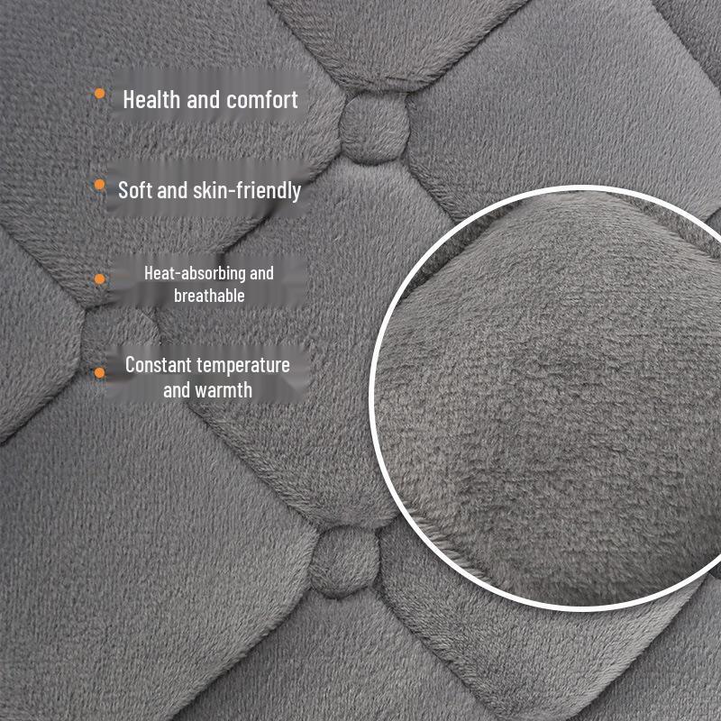 Winter Plush Car Seat Cushion – Non-Slip Thickened Pad with Backrest for Comfort