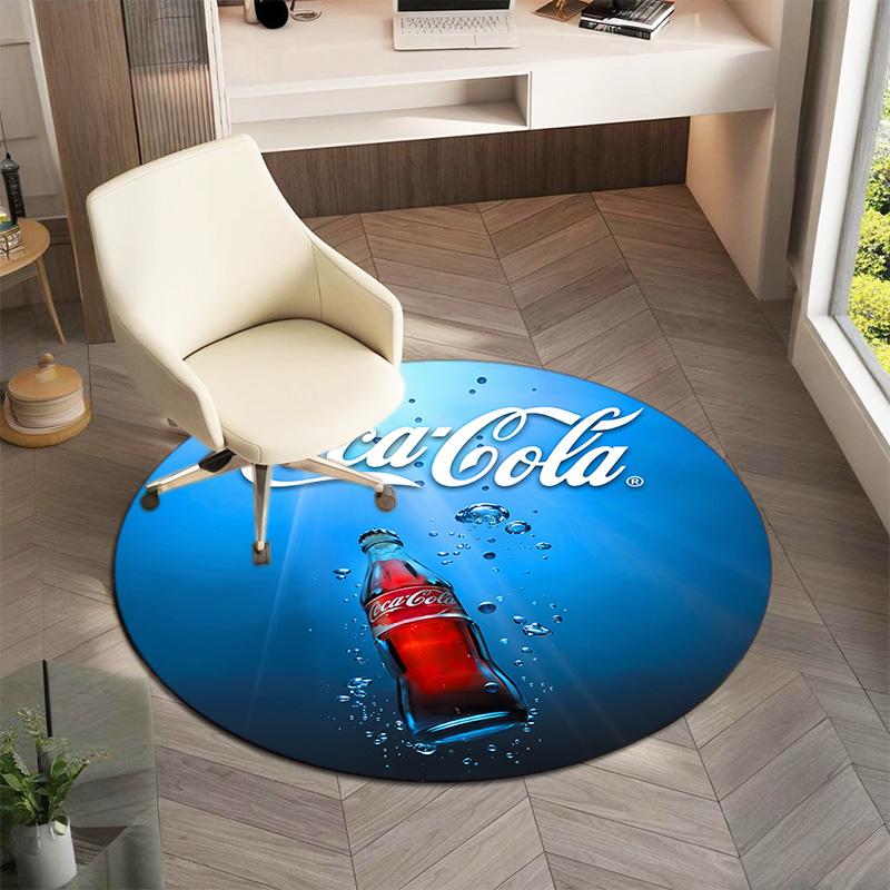 Christmas Gift Halloween Theme Bear Truck Coca Cola Round Carpet Soft Home Decoration Corridor Table and Chair Anti Slip Outdoor Floor Mat Carpet H14