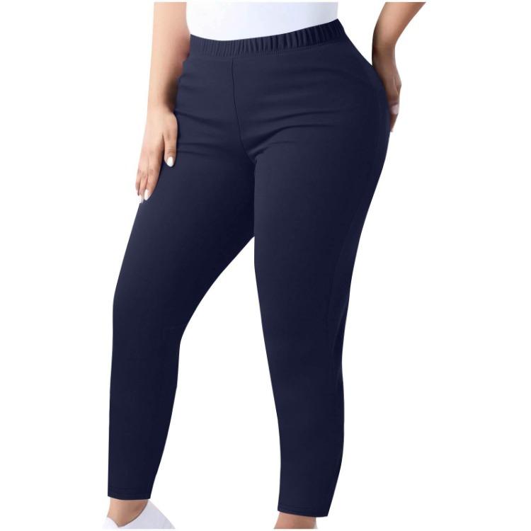 Plus Size High Waisted Leggings for Women Elastic Waist Slimming Long Pants