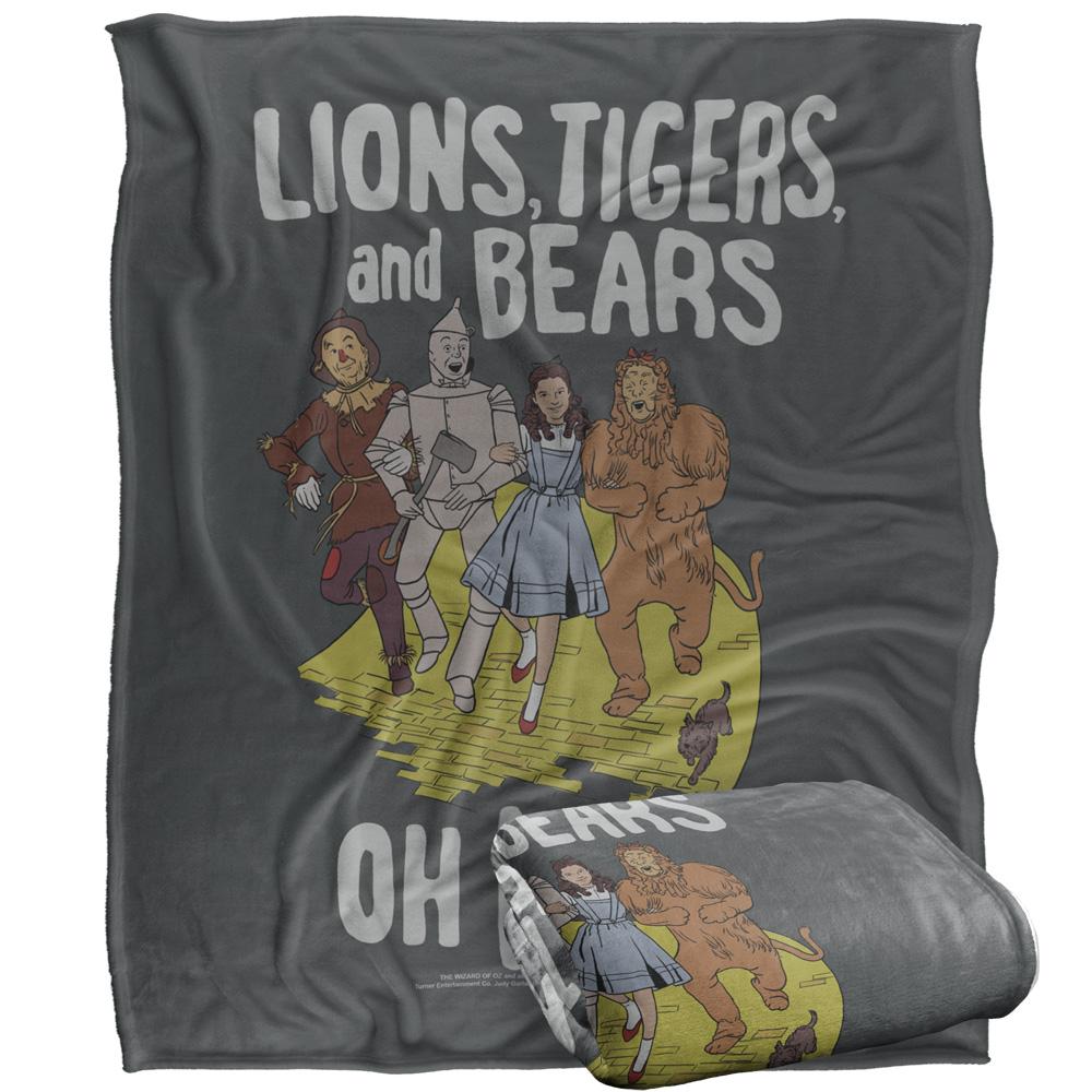 The Wizard Of Oz Lions, Tigers, And Bears Blanket