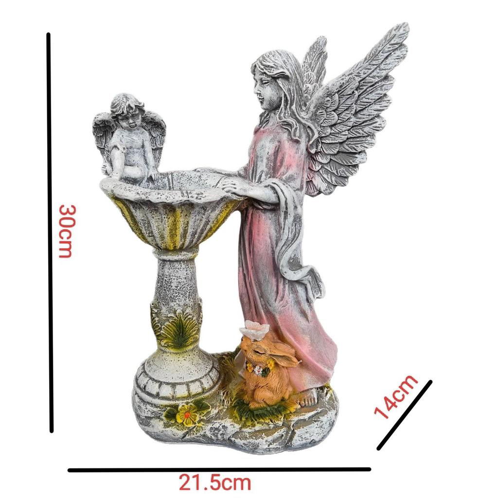 European Angel Statue Color-Changing Solar Light - Creative Garden Ornament
