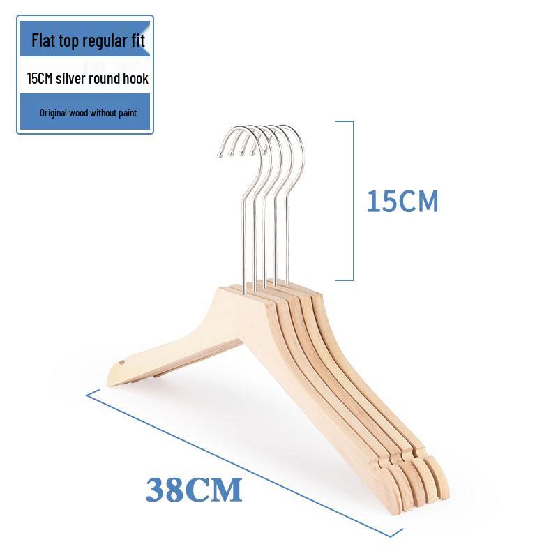 Damen Rutschfester Holzmantelständer Kleiderbügel für Bekleidungsgeschäfte