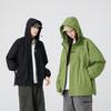 American Jacket Men's Spring and Autumn Mountain Outdoor Leisure Mountaineering Suit Loose Work Hooded Jacket
