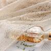 150x45cm Beige Lace Hollowed Out Fabric For Tablecloth Cloth, Hollowed Out Curtains Handmade DIY Sewing Fabric TJ8630