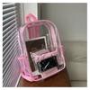 Summer new fashion trend large capacity practical simple clean transparent PVC backpack