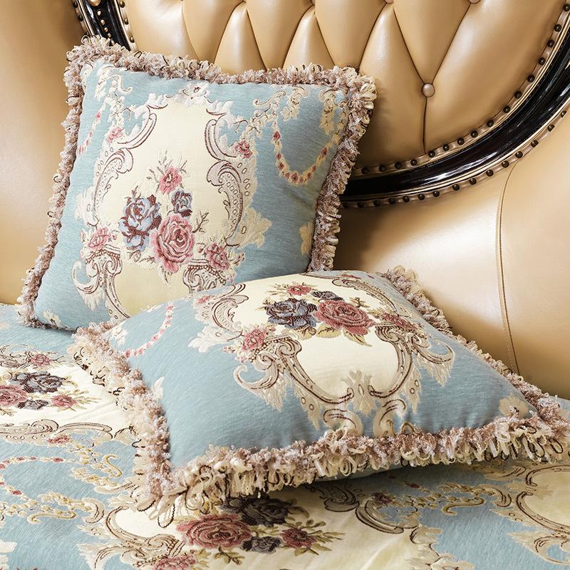 European Sofa Cushion, New High-End Luxury Non-Slip Seat Cushion, Universal In All Seasons, American Leather Sofa Cover, Advanced Sense