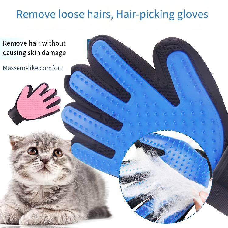 Pet Massage and Bathing Gloves Beauty and Cleaning Products Five-finger Hair Removal and Cat Grooming Brushes Hair Brushing