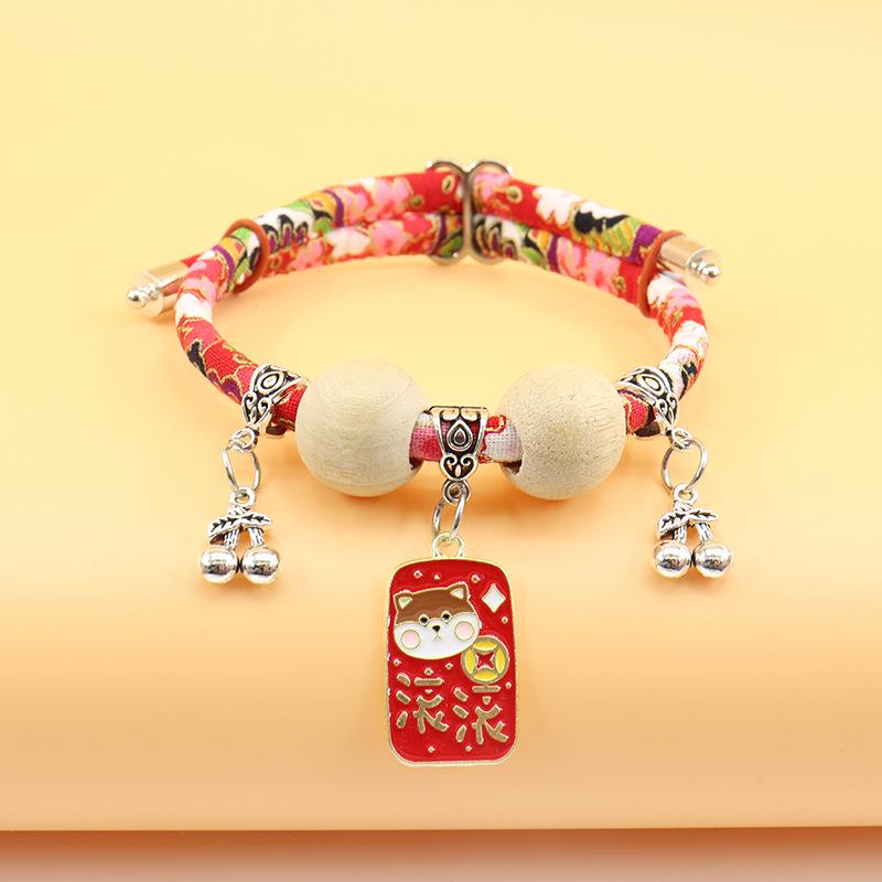 Flea and Tick Prevention Cat Collar with Wealth and Peace Tag