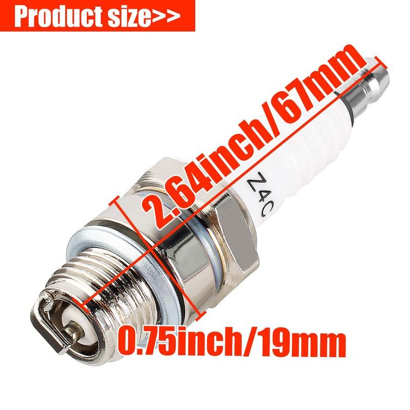 10pcs Spark Plug Z4C for 49cc 50cc 66cc 70cc 80cc 2-Stroke Engine Yamaha JOG50 90 ZX50 DIO50 Suzuki AG100 QJ50 DX100 AX100 CJ750
