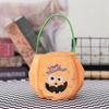 Bat Happy Trick Or Treat Black Cat Pumpkin Halloween Handbag Loot Bag Candy Bag Tote Bags