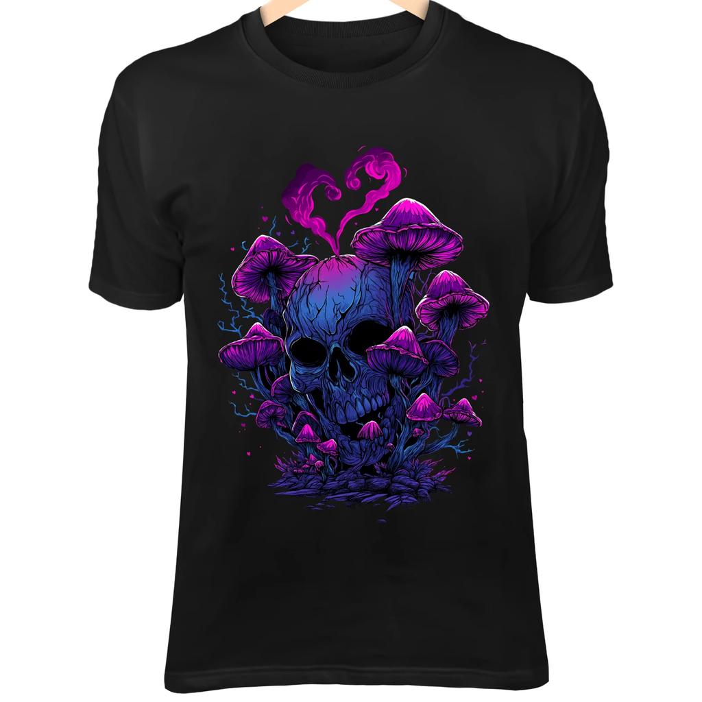Fantasy Grinning Skull Art - Romantic Gothic Valentine Design
