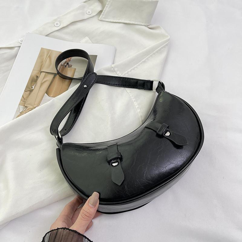 Fashionable Street Style Pu Shoulder Baguette Bag With Large Capacity For Summer 2024