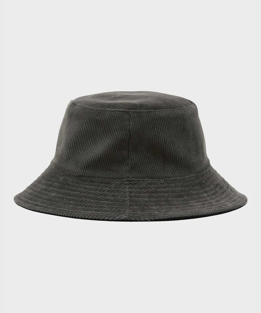 FFEFF STUDIO Corduroy Reversible Bucket Hat (Black/Charcoal)