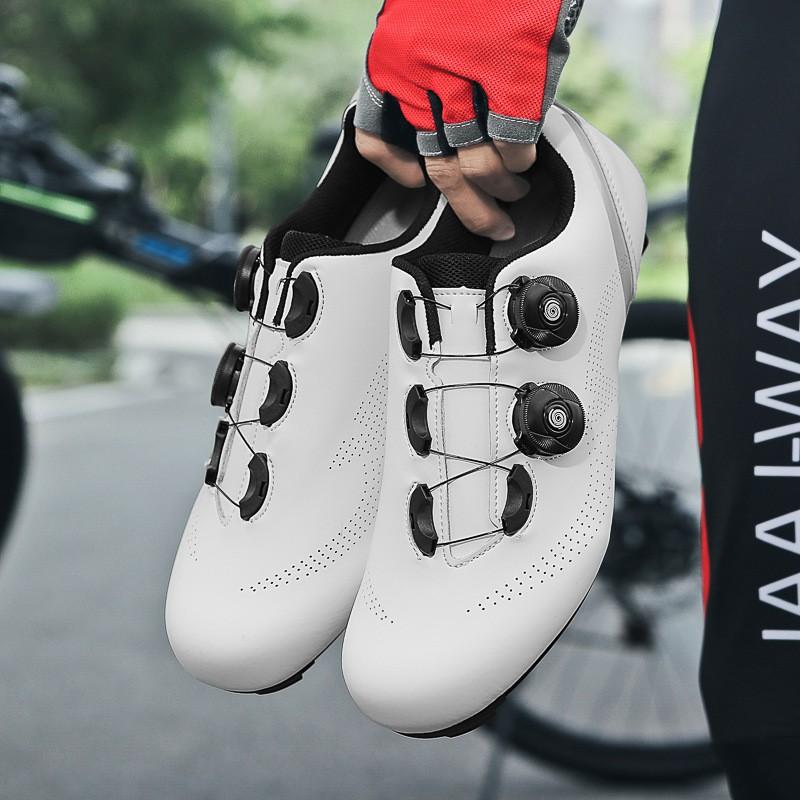 Unisex Cycling Shoes Road Mountain Bike SPD Clipless Flat Pedal Use Breathable Lightweight Shock Absorption