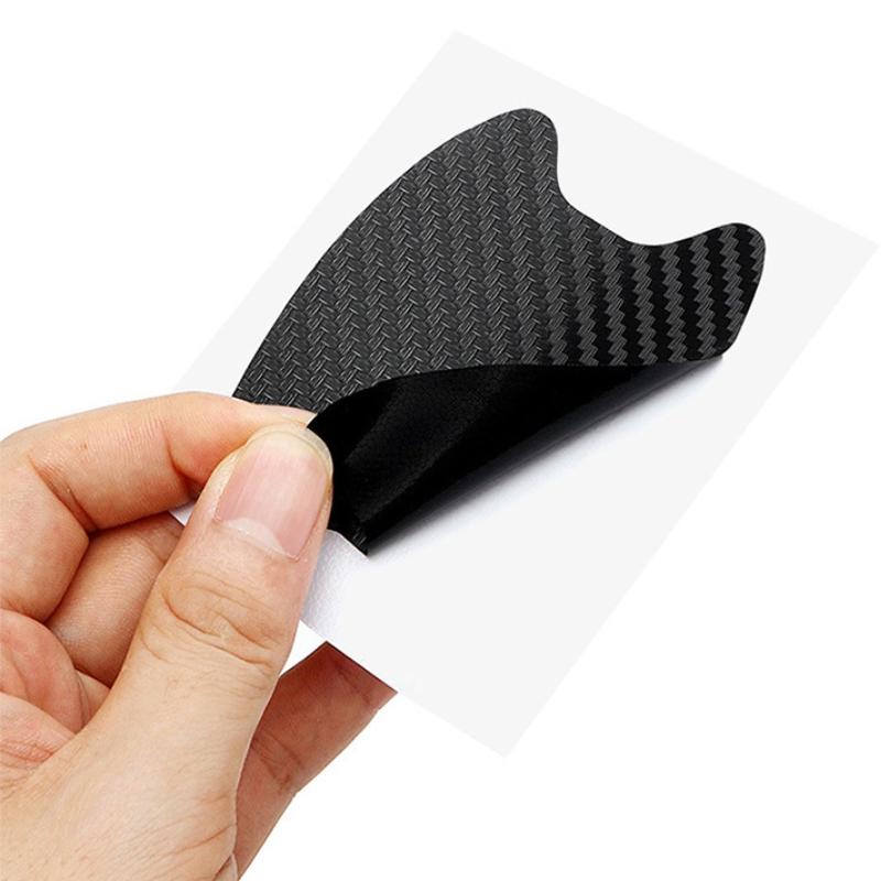 4 bucăți/set autocolant pentru ușa mașinii din fibră de carbon capac rezistent la zgârieturi Film de protecție pentru mânerul auto Accesorii auto pentru stilul exterior