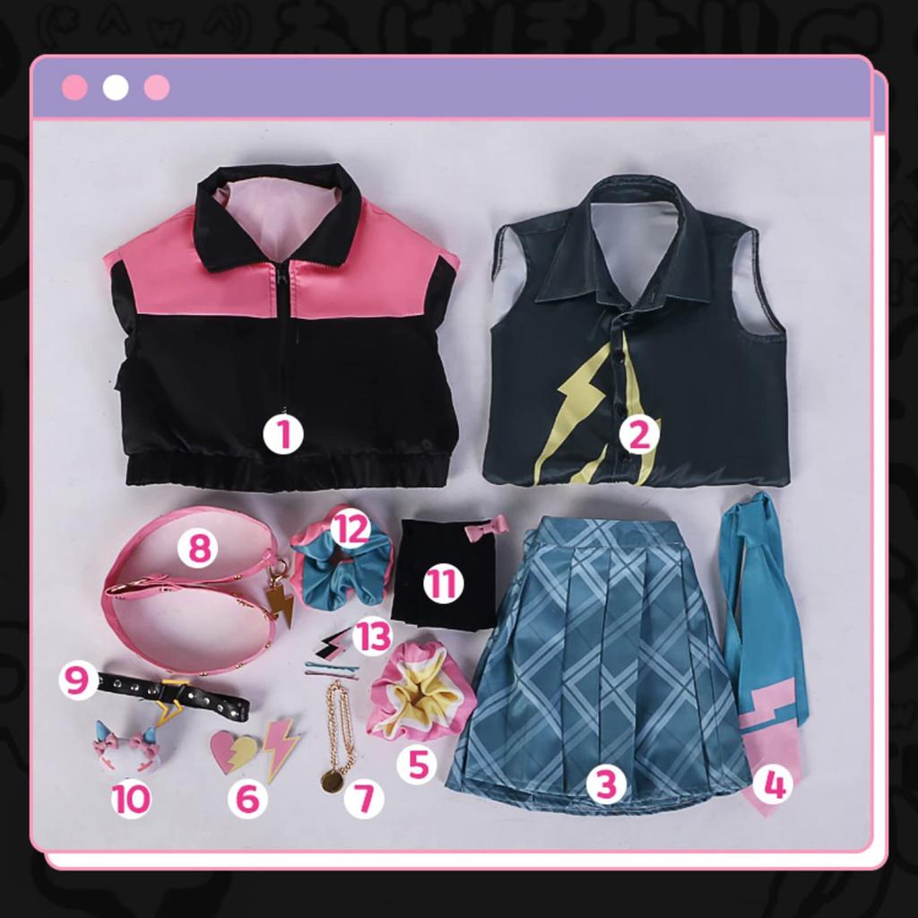 [Milky Time] Nijisanji Torahime Kotoka Cosplay Halloween VTuber Virtual Costume Uniform