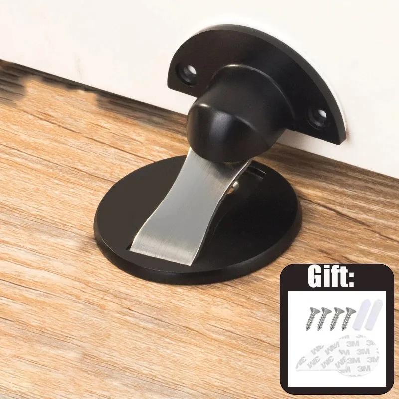 Invisible Floor Suction No Need To Punch Holes and Glue, Zinc Alloy Magnetic Buckle, Anti-door Stop Strong Magnetic Door Suction
