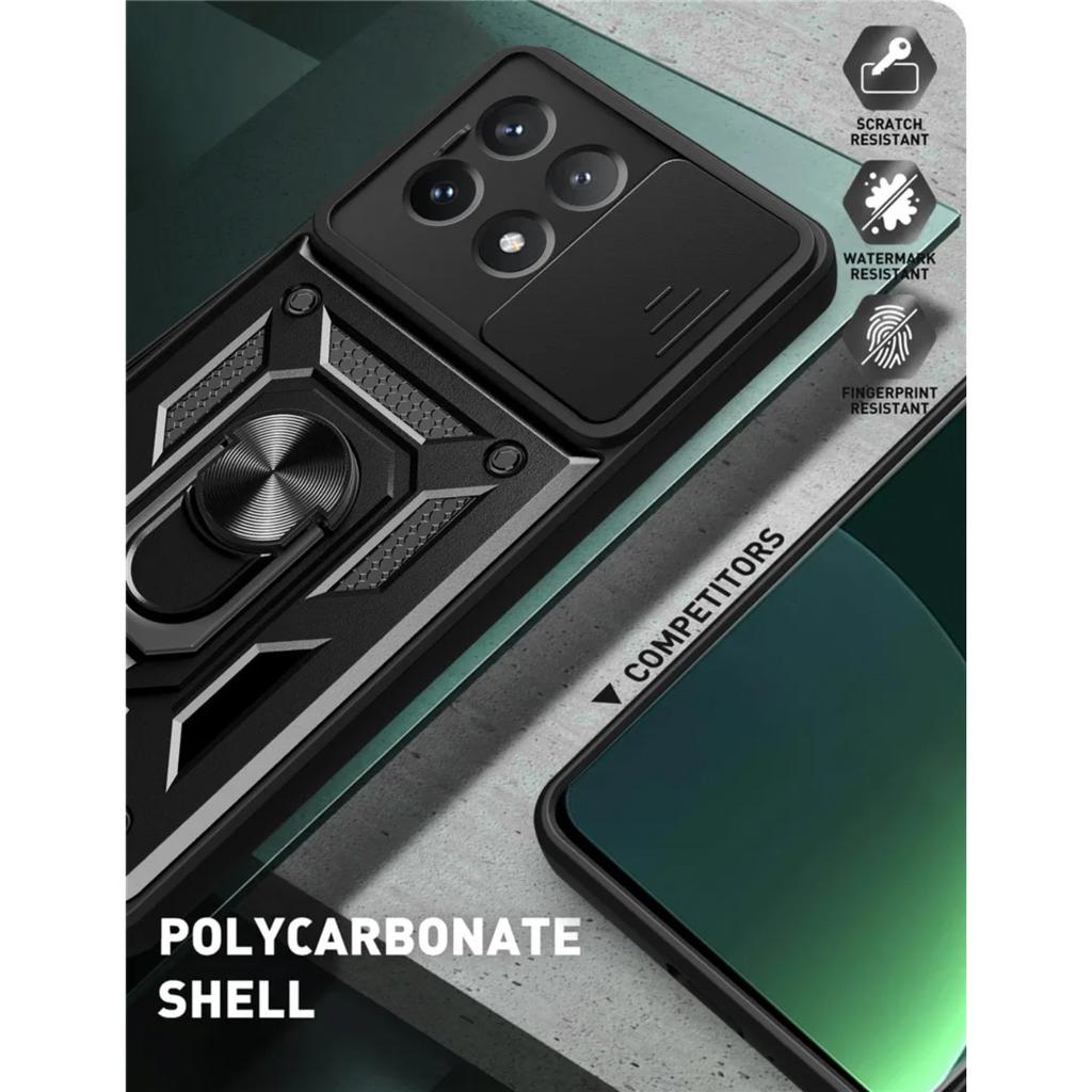 For Xiaomi Mi Poco X6 Pro 5G Case Magnetic Ring Armor Phone Cases For Poko Little X6 X 6 Pro X6pro Camera Protection Back Cover
