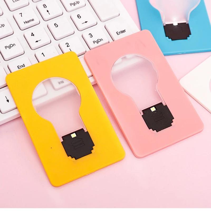 Portable Card Shape Night Light Ultra-Thin Card Light Creative Led Energy Saving Lamp Battery Wallet Pocket Bedroom Card Lamp