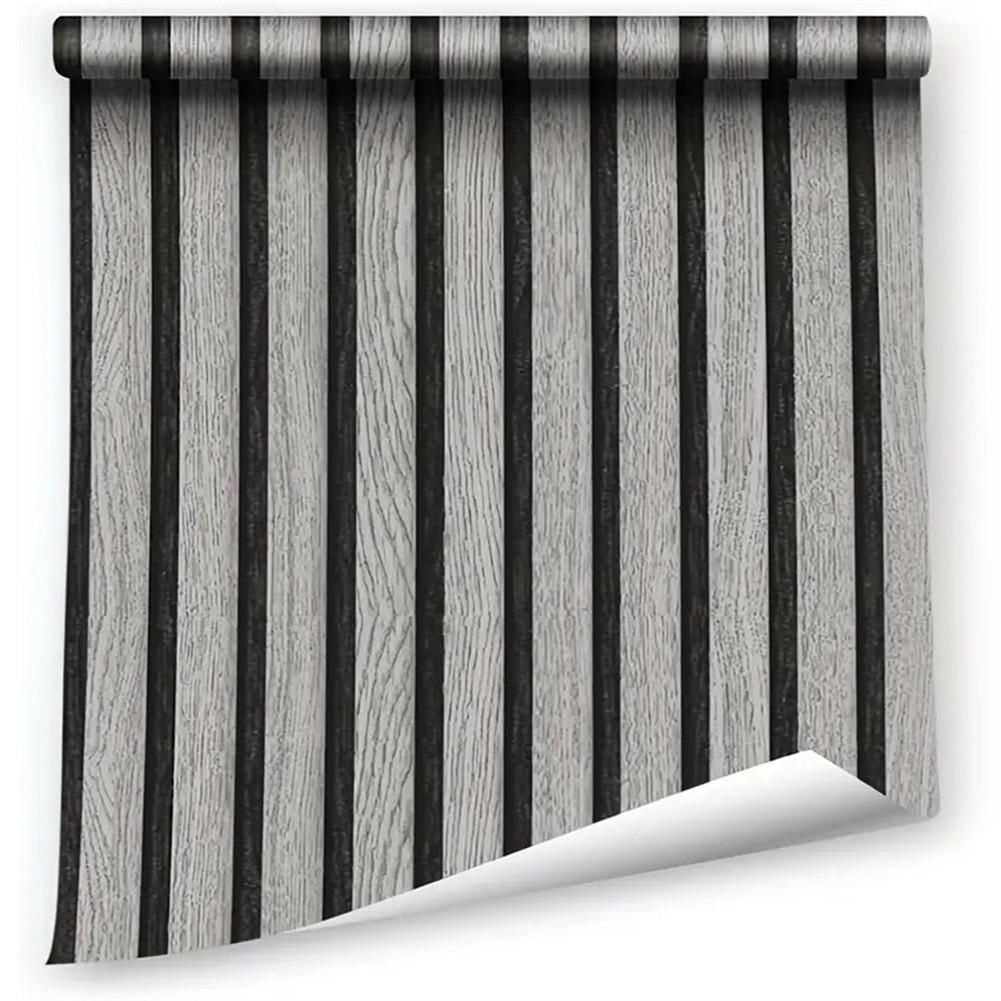 PVC Imitation Wood Grain Wall Renovation Waterproof Wall Stickers Easy To Remove