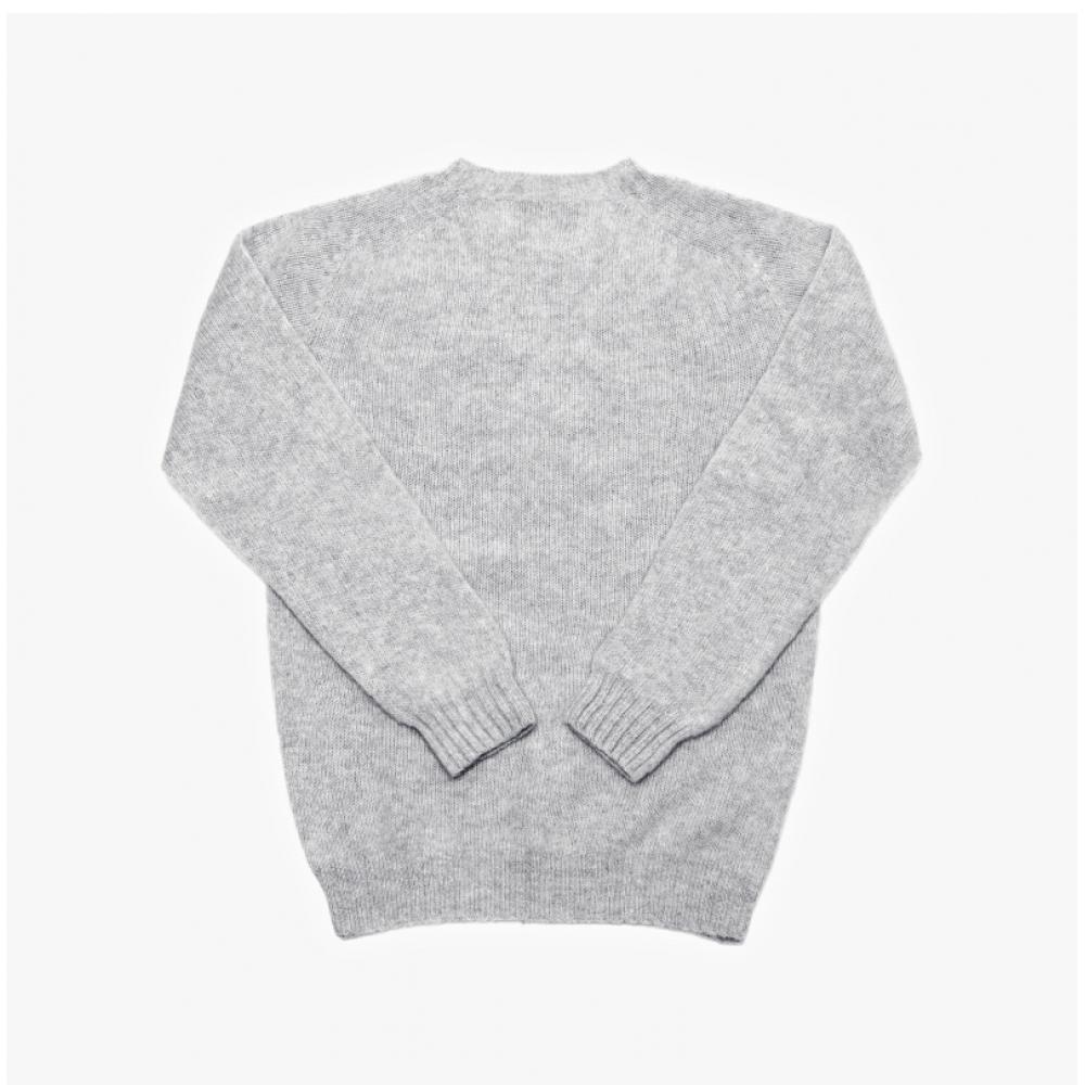 Halliove Scotland M3834 7 Shaggy Silver Shaggy Dog Silver Whole GarMent Men S Knit