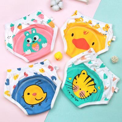 6 Layer Waterproof Reusable Cotton Baby Training Pants Infant Shorts Underwear Cloth Baby Diaper Nappies Panties